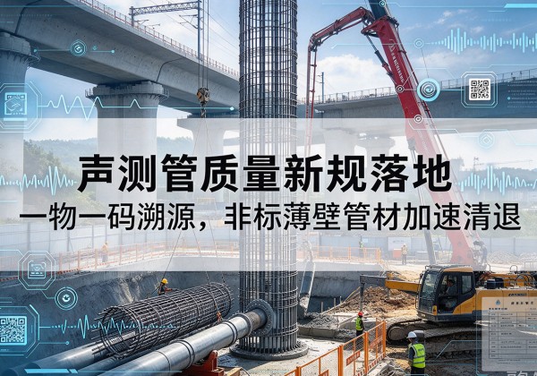 石屏声测管质量新规落地，一物一码溯源，非标薄壁管材加速清退